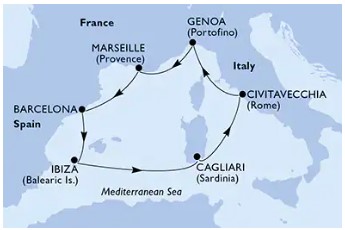 ITINERARIO MSC